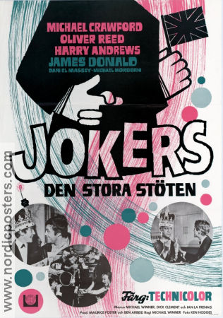 The Jokers 1967 movie poster Michael Crawford Oliver Reed Michael Winner