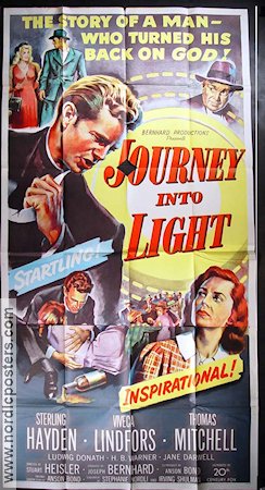 Journey Into Light 1951 movie poster Sterling Hayden Viveca Lindfors