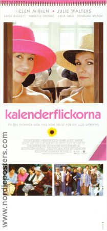 Calendar Girls 2003 movie poster Helen Mirren Julie Walters Penelope Wilton Nigel Cole