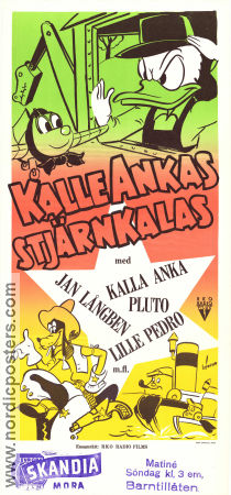 Kalle Ankas stjärnkalas 1949 movie poster Kalle Anka Donald Duck Little Toot Saludos Amigos Pedro