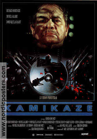 Kamikaze 1986 movie poster Richard Bohringer Michel Galabru Dominique Lavanant Didier Grousset