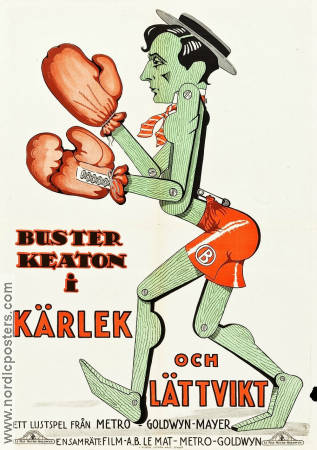 Kärlek och lättvikt 1926 poster Buster Keaton
