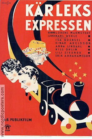 Kärleksexpressen 1933 movie poster Isa Quensel Einar Axelsson Lorens Marmstedt