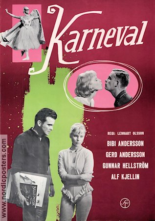 Karneval 1961 movie poster Bibi Andersson Gerd Andersson Gunnar Hellström Lennart Olsson Ballet
