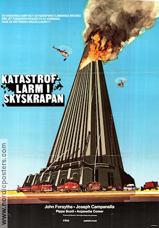 Terror on the 40th Floor 1974 movie poster John Forsythe Joseph Campanella Lynn Carlin Jerry Jameson From TV