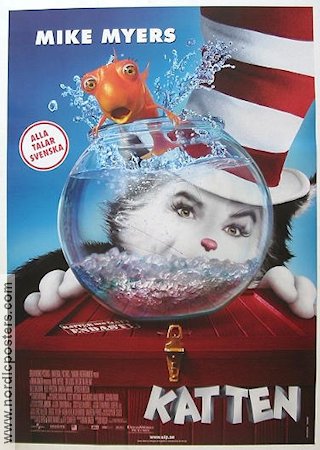 The Cat in the Hat 2003 movie poster Mike Myers Cats