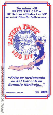 The Nine Lives of Fritz the Cat 1974 movie poster Skip Hinnant Robert Taylor Poster artwork: Robert Crumb From comics Cats