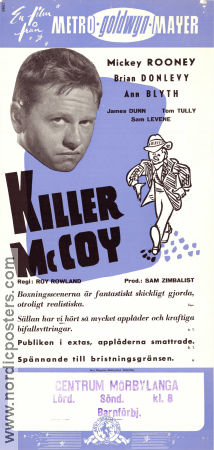 Killer McCoy 1947 movie poster Mickey Rooney Brian Donlevy Ann Blyth Roy Rowland