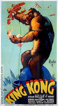 Movie Poster King Kong 1933 Swedish