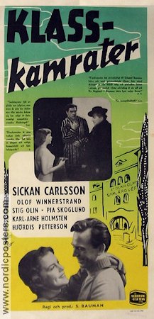 Klasskamrater 1952 poster Sickan Carlsson Schamyl Bauman