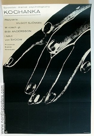 Älskarinnan 1965 movie poster Vilgot Sjöman Max von Sydow Poster from: Poland