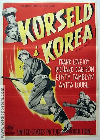Retreat Hell 1952 movie poster Frank Lovejoy War Asia