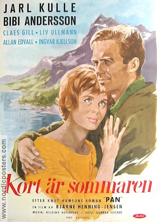 Kort är sommaren 1962 poster Jarl Kulle Bibi Andersson Claes Gill Bjarne Henning-Jensen Berg