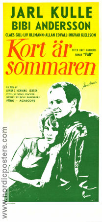 Kort är sommaren 1962 poster Jarl Kulle Bibi Andersson Claes Gill Bjarne Henning-Jensen