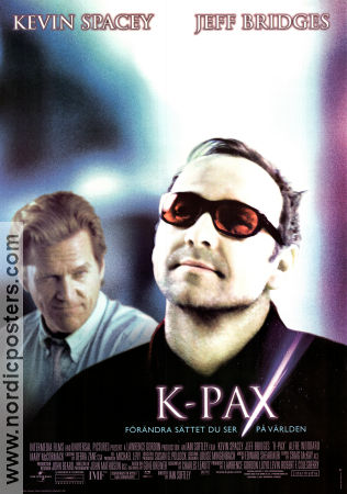 K-Pax 2001 movie poster Kevin Spacey Jeff Bridges Iain Softley Glasses
