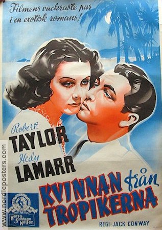 Lady of the Tropics 1940 movie poster Robert Taylor Hedy Lamarr