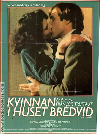 La Femme d´a Coté 1982 poster Gerard Depardieu Francois Truffaut