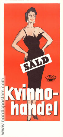 Kvinnohandel 1957 poster Georges Marchal Agnes Laurent Daniela Rocca Maurice Cloche