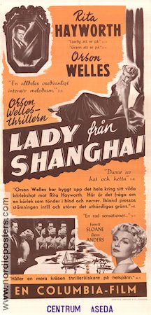 The Lady From Shanghai 1948 movie poster Rita Hayworth Orson Welles