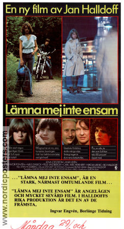 Lämna mej inte ensam 1980 movie poster Lena Löfström Anki Lidén Gunvor Pontén Pelle Lindbergh Niels Dybeck Jan Halldoff