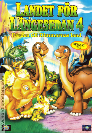 The Land Before Time 4 1996 movie poster Don Bluth Animation Dinosaurs and dragons From TV