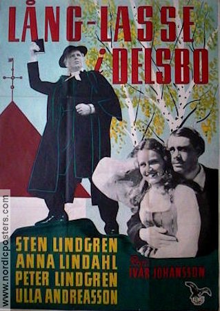 Lång-Lasse i Delsbo 1949 movie poster Sten Lindgren Anna Lindahl Ulla Andreasson Ivar Johansson