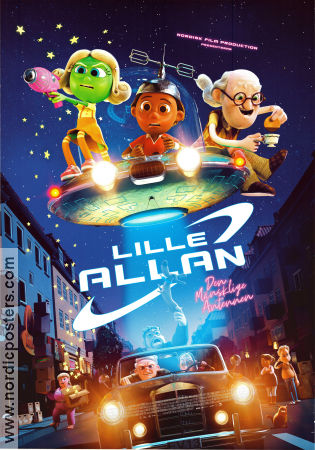 Lille Allan den menneskelige antenne 2022 movie poster Anders W Berthelsen Amalie Naesby Fick Animation Denmark