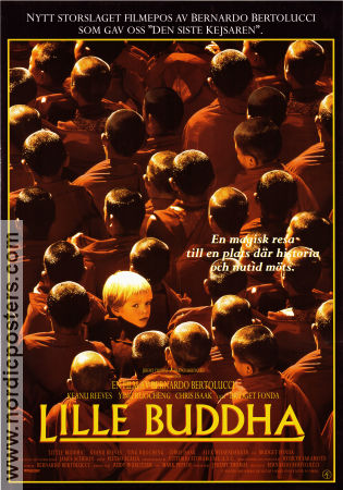 Little Buddha 1993 movie poster Keanu Reeves Bridget Fonda Bernardo Bertolucci Asia Religion