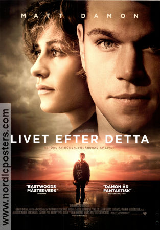 Hereafter 2010 movie poster Matt Damon Cecile de France Clint Eastwood