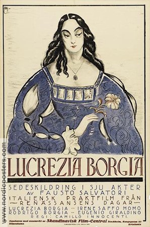 I Borgia 1920 movie poster Fausto Salvatori Irene Saffo Momo