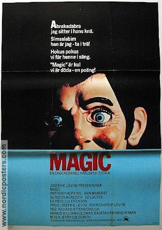 Magic 1979 movie poster Anthony Hopkins Ann-Margret Richard Attenborough