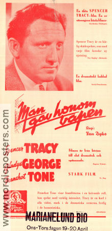 They Gave Him a Gun 1937 poster Spencer Tracy WS Van Dyke