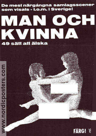 Man och kvinna 49 sätt att älska 1969 poster Andreas Kranich Birgit Müller Matt Cimber