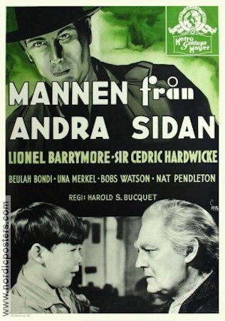 On Borrowed Time 1939 movie poster Lionel Barrymore Cedric Hardwicke