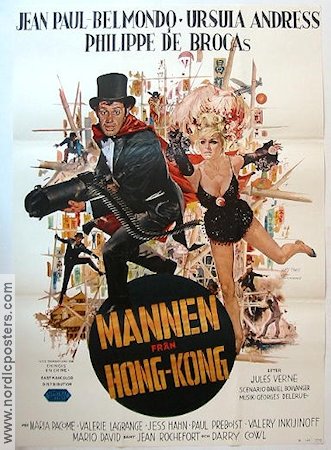 Les tribulations dun chinois 1965 movie poster Jean-Paul Belmondo Ursula Andress Asia