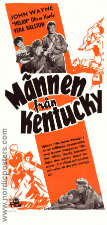 The Fighting Kentuckian 1949 movie poster John Wayne Oliver Hardy Vera Ralston Philip Dorn George Waggner