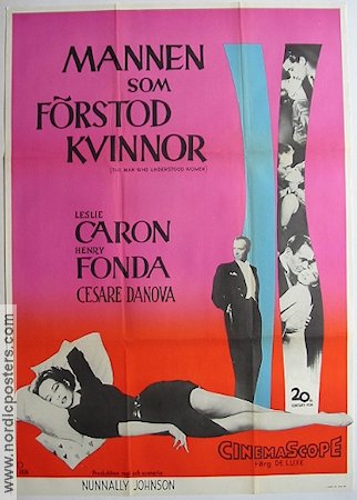 The Man Who Understood Women 1959 movie poster Leslie Caron Henry Fonda Ladies