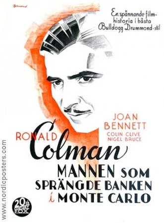 The Man Who Broke the Bank 1935 movie poster Ronald Colman