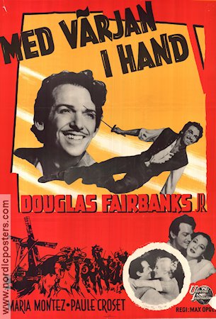 The Exile 1948 movie poster Douglas Fairbanks Jr Maria Montez Max Ophüls Adventure and matine