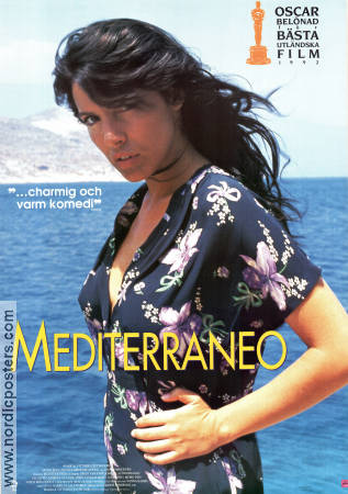 Mediterraneo 1991 movie poster Diego Abatantuono Claudio Bigagli Giuseppe Cederna Gabriele Salvatores