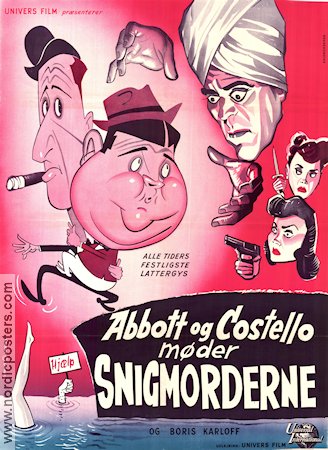 Meet the Killer 1949 movie poster Abbott and Costello Boris Karloff