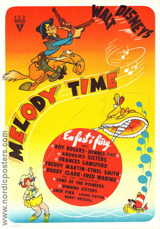 Melody Time 1948 poster Andrews Sisters Clyde Geronimi