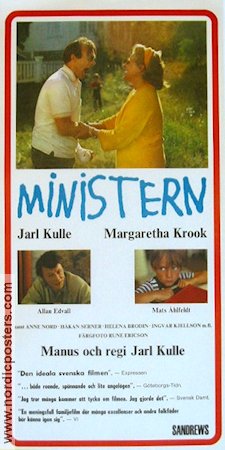 Ministern 1970 movie poster Margaretha Krook Allan Edwall Jarl Kulle Politics