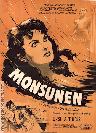 Monsson 1953 movie poster Ursula Thiess