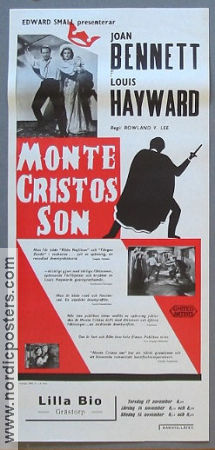 Son of Monte Cristo 1940 movie poster Joan Bennett Louis Hayward Adventure and matine