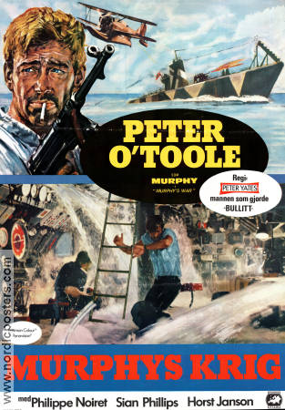 Murphy´s War 1971 movie poster Peter O´Toole Peter Yates War