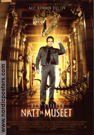 Night at the Museum 2006 movie poster Ben Stiller Carla Gugino Ricky Gervais Shawn Levy