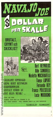 Navajo Joe 1966 poster Burt Reynolds Sergio Corbucci