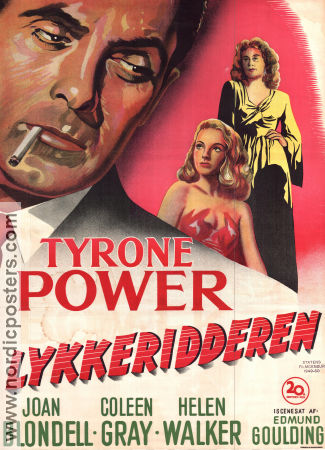 Nightmare Alley 1947 movie poster Tyrone Power Joan Blondell Coleen Gray Edmund Goulding Film Noir