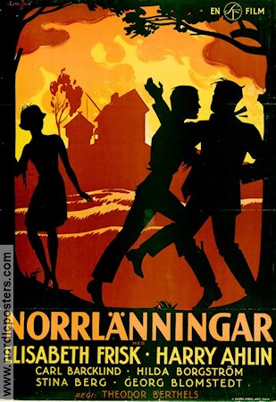 Norrlänningar 1930 movie poster Elisabeth Frisk Harry Ahlm
